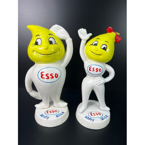 22 - Andy and Abby Slick money boxes - Both 24CM tall