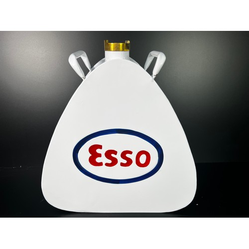 47 - White Esso oil can - 34 X 31 X 11CM