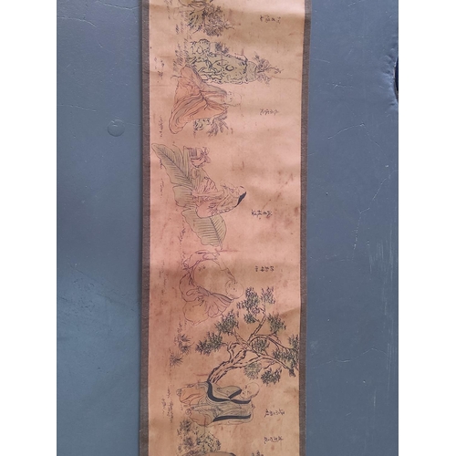 156 - Oriental scroll picture