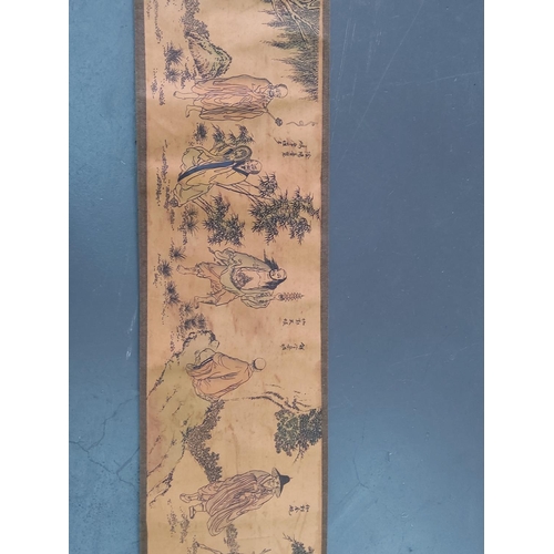 156 - Oriental scroll picture