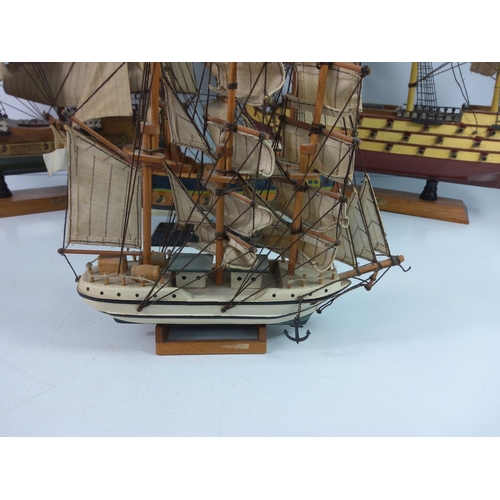 128 - 4 vintage model ships