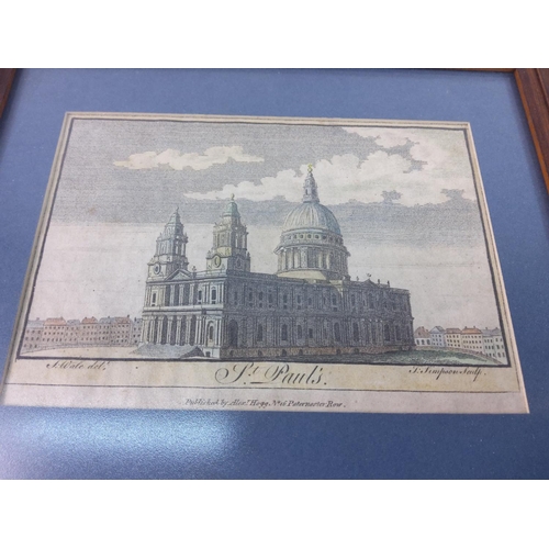 60 - Framed engraving of St Paul's Cathedral