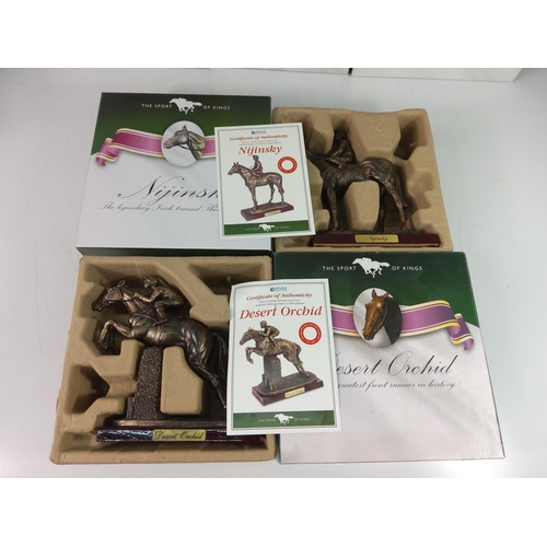 8 - 10 boxed 'The Sport of Kings' horse figures with set of coasters and DVD