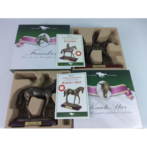 8 - 10 boxed 'The Sport of Kings' horse figures with set of coasters and DVD