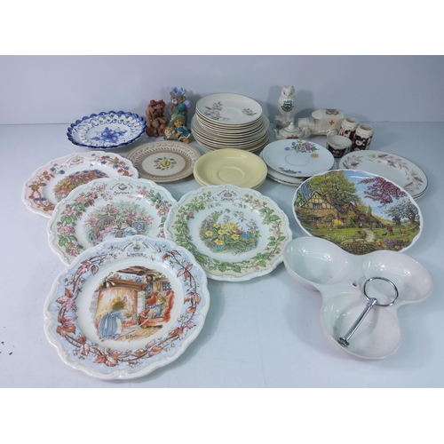 54 - 3 boxes of china. collectables and household items