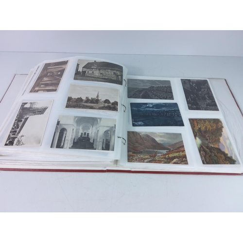 109 - Large album of postcards