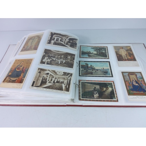 109 - Large album of postcards