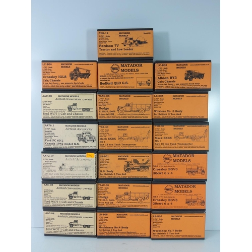 138 - Large box of Matador models