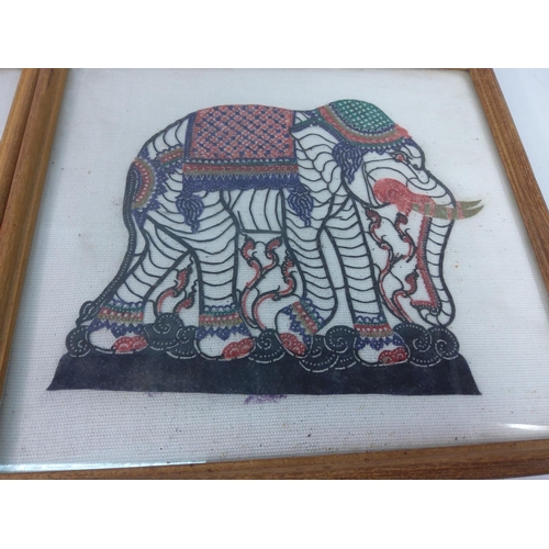 146 - 2 elephant embroideries