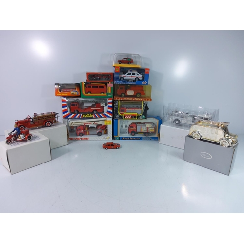 10 - Box of various fire service models