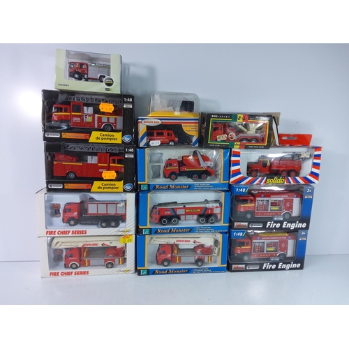 12 - Box of various fire service models