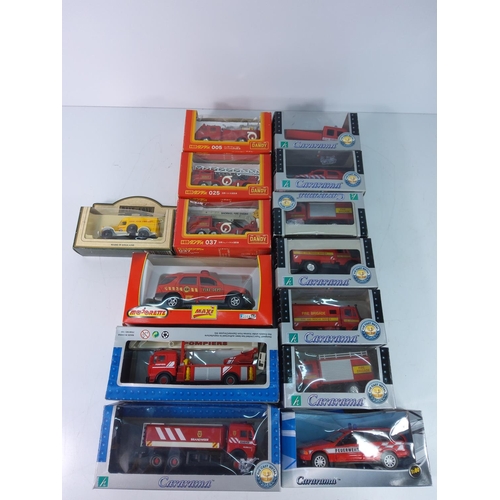 5 - Box of various fire service models