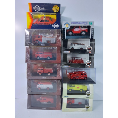 7 - Box of various fire service models