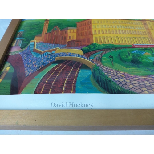 199 - 2 unusual David Hockney pictures, 68 x 49cms