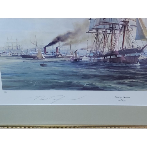 75 - Gilt framed Ship print, 98 x 74cms