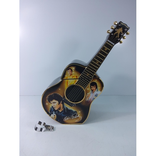 55 - Boxed Elvis guitar cookie jar