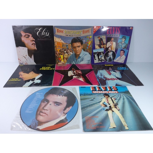 56 - Elvis LP's and picture discs