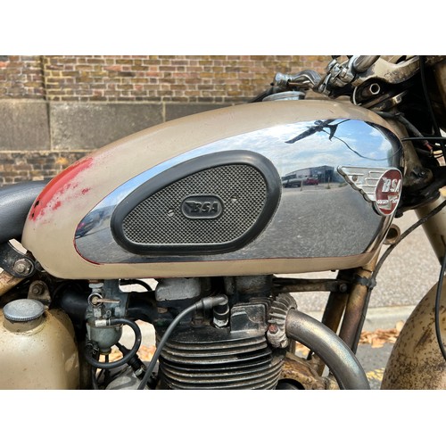 17 - 1958 BSA Gold flash, 650cc all original paint work, MOT & TAX exempt, Transferable reg - 633CKL, 378... 