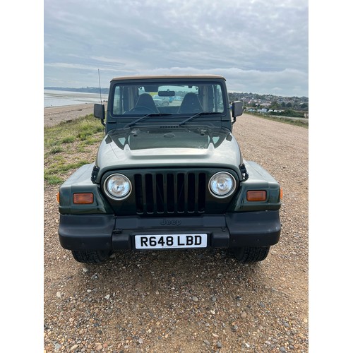 22 - 1998 Jeep Wrangler Sahara, 4.0L V8 Petrol, manual transmission, with removable hardtop and canvas ro... 