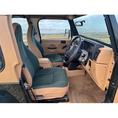 22 - 1998 Jeep Wrangler Sahara, 4.0L V8 Petrol, manual transmission, with removable hardtop and canvas ro... 