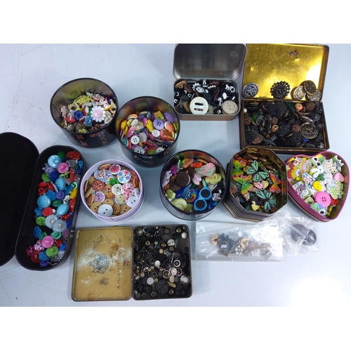 130 - Collection of various dolls, accessories and qty of various buttons