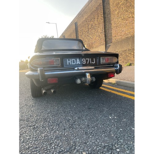 32 - 1971 Blue Triumph Stag, 42,249 miles, 3L V8, needs a little TLC but runs and drives nicely, tax and ... 