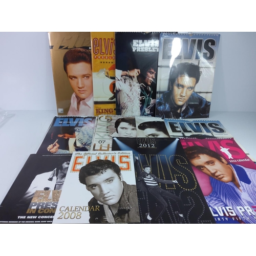 103 - Box of various Elvis calenders