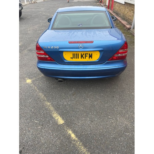 33 - 2001 Blue Mercedes SLK 230, 93,339 miles, 2.3L RWD, needs a small amount of work but runs and drives... 