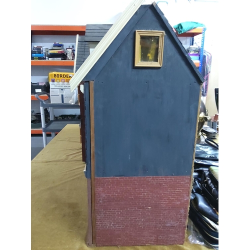 72 - Large artisan handmade one of a kind dolls house with approx 11 rooms including stair cases