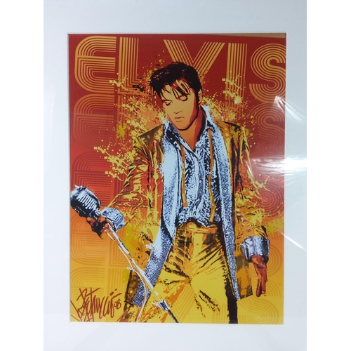 196 - Qty of Elvis pictures and framed Elvis puzzle pictures