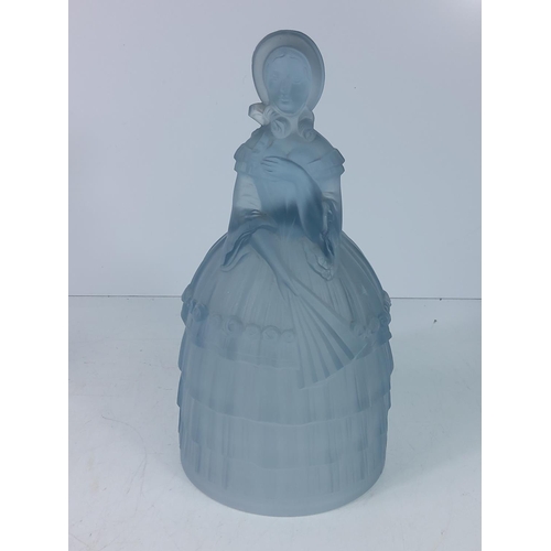 104 - Deer, vase and glass crinoline lady