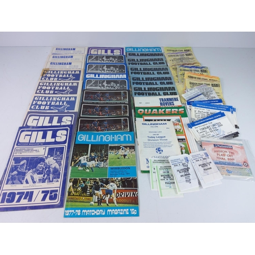 165 - Qty of football programs, scarves and football tickets