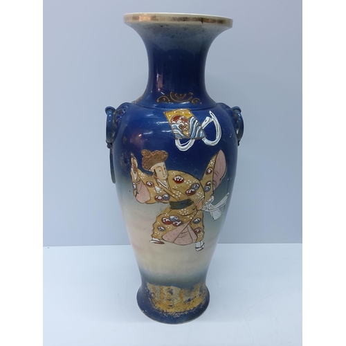 103 - 2 oriental vases and 2 figures