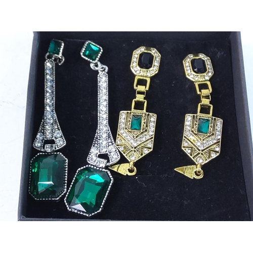 367 - 2 pairs of ornate earrings