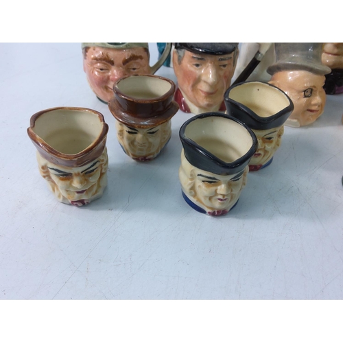 1 - Very large qty of various Toby jugs including named examples