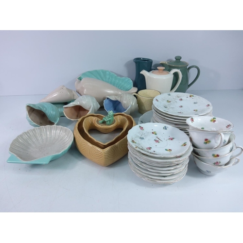 260 - Box of china including Poole and Sylvac