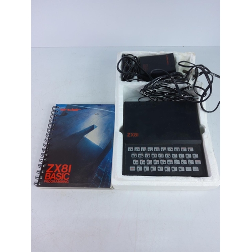 272 - Boxed Sinclair ZX81 with manual and leads
