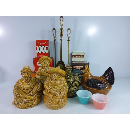 290 - Chinaware and storage jars including Sadler