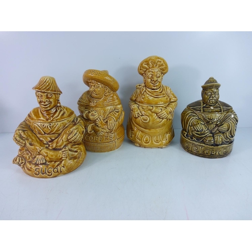 290 - Chinaware and storage jars including Sadler