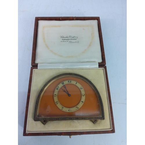 299 - Vintage boxed watches of Switzerland clock