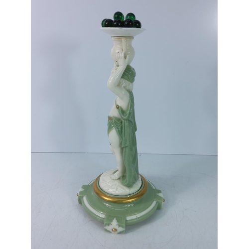 362 - Antique porcelian cherub centrepiece