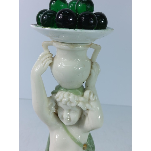 362 - Antique porcelian cherub centrepiece