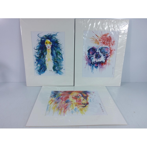 246 - 3 large and 10 small artist pictures by JianChens