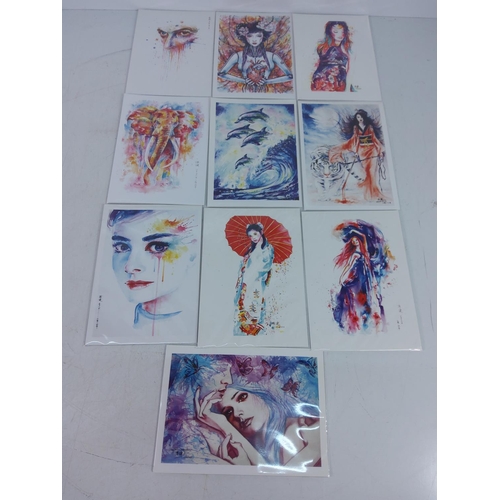 246 - 3 large and 10 small artist pictures by JianChens