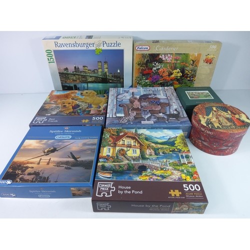 243 - Large qty of various jigsaw puzzles