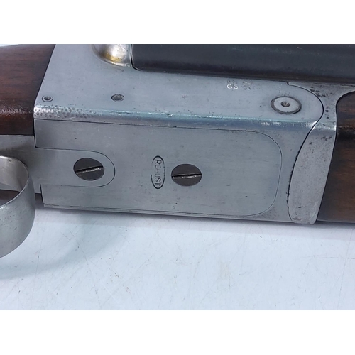 204 - 12 bore double barrelled, double trigger deactivated with certificate