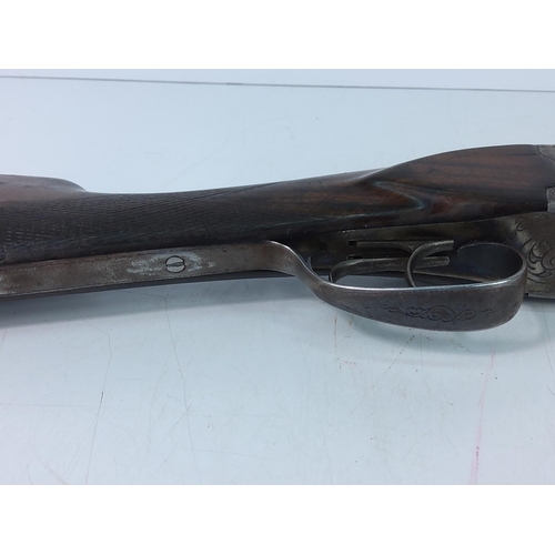 205 - 12 bore double barrelled, double trigger deactivated with certificate