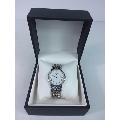 398 - Boxed Longines La Grand Classic watch