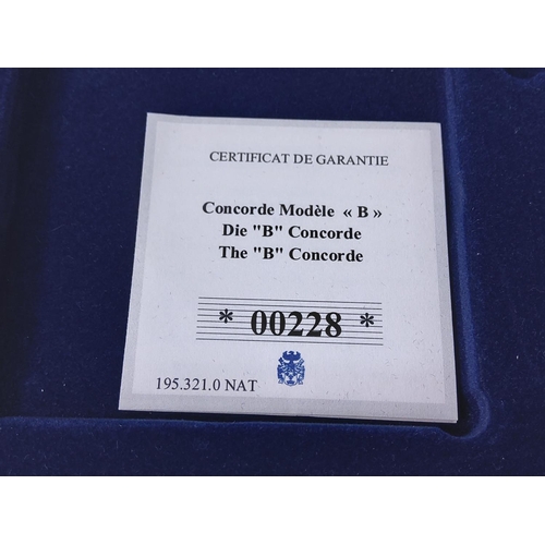 427 - 4 cased Concorde coins