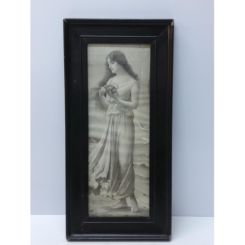 118 - Antique framed picture of a lady